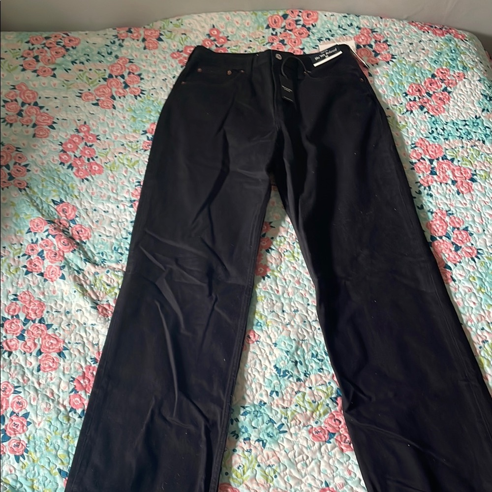 Abercrombie & Fitch Black Straight Leg Jeans